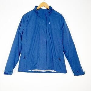 Little Donkey Andy Blue Waterproof Windbreaker Jacket Coat Womens M NWOT
